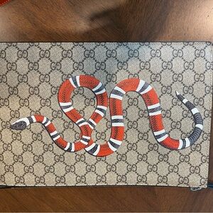 Gucci Snake Print Clutch